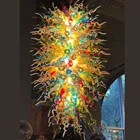 Blown Glass Glassglass Holiday Party Decorations Edison Lamp 100% Mouth Blown Glass Hotel Chandelier Lighting