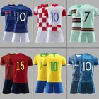 Team Jersey Soccer Oem Best Selling T Shirt Team Soccer Wear Jersey Kids Football Kits Soccer+wear Made In China