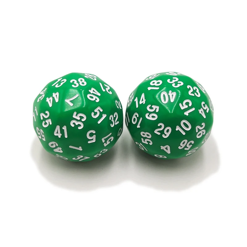 60 Face Dice For Polyhedral D60 Multi Sided Acrylic Dice for TRPG Game Lovers 