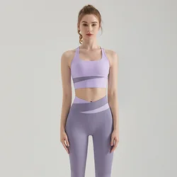 Factory Wholesale Quick Drying High Waist Running Yoga Outfit Sets Fitness Women Sports Bra And Shorts Set