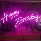 B-neon Acrylic Lights No Moq Customized Letter Neon Happy Birthday Neon Light Backdrop Dropshipping