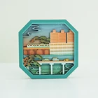 Art Hot Selling Qintrack Creative Fridge Magnet Paperboard 3D Art Souvenir