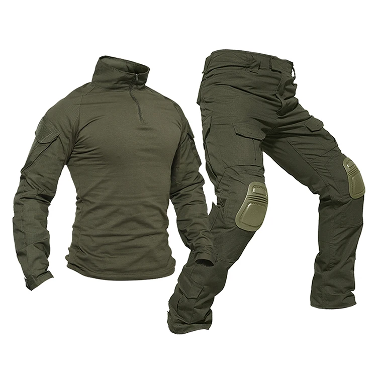 Winter Men's Uniform Tactical Combat Suit Training Sets Hunting T-Shirts Pants Air-soft Paintball Clothing