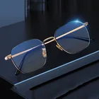 2022 New Square Photochromic Eye Glasses Anti Blue Light Glasses Blue Blocking Eyewear Optical Frame