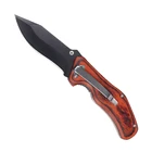 Knife Rose 2021 Popular High Quality Hot Sell Esential Folding Knife Pocket Knife With Rose Wood Handle
