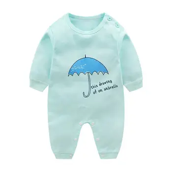 Newborn animal cartoon bodysuits cotton long sleeves infant printed onesie clothes toddler pajamas sleepwear baby romper