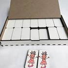2022 Sublimation Blanks Dominos Custom Printing For Kids Cube Puzzle