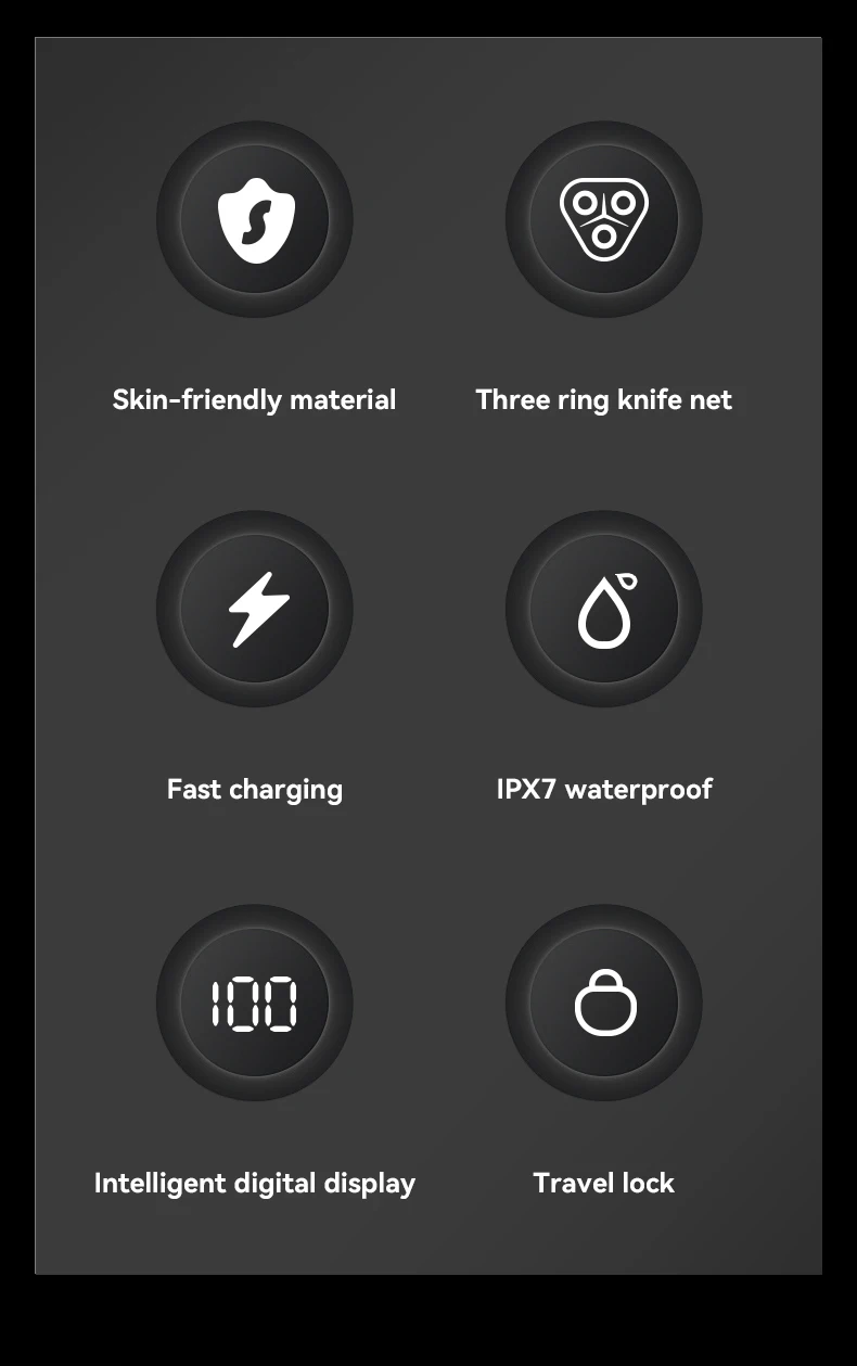 Rasoir Électrique EMEI KM-T87 pour Hommes nesto maroc