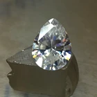 Pear Pear Loose Moissanite Stone D Color VVSI Brilliant Cut Synthetic Gemstone Diamond