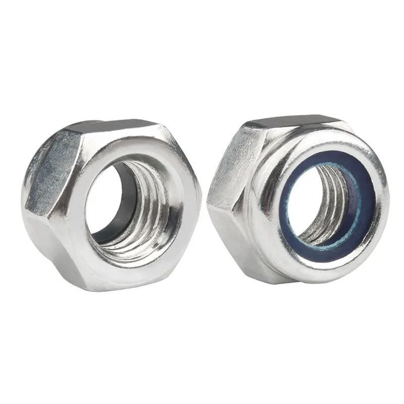 Din Iso Iso Galvanized Hexagon Lock Nut Nylock Nut With