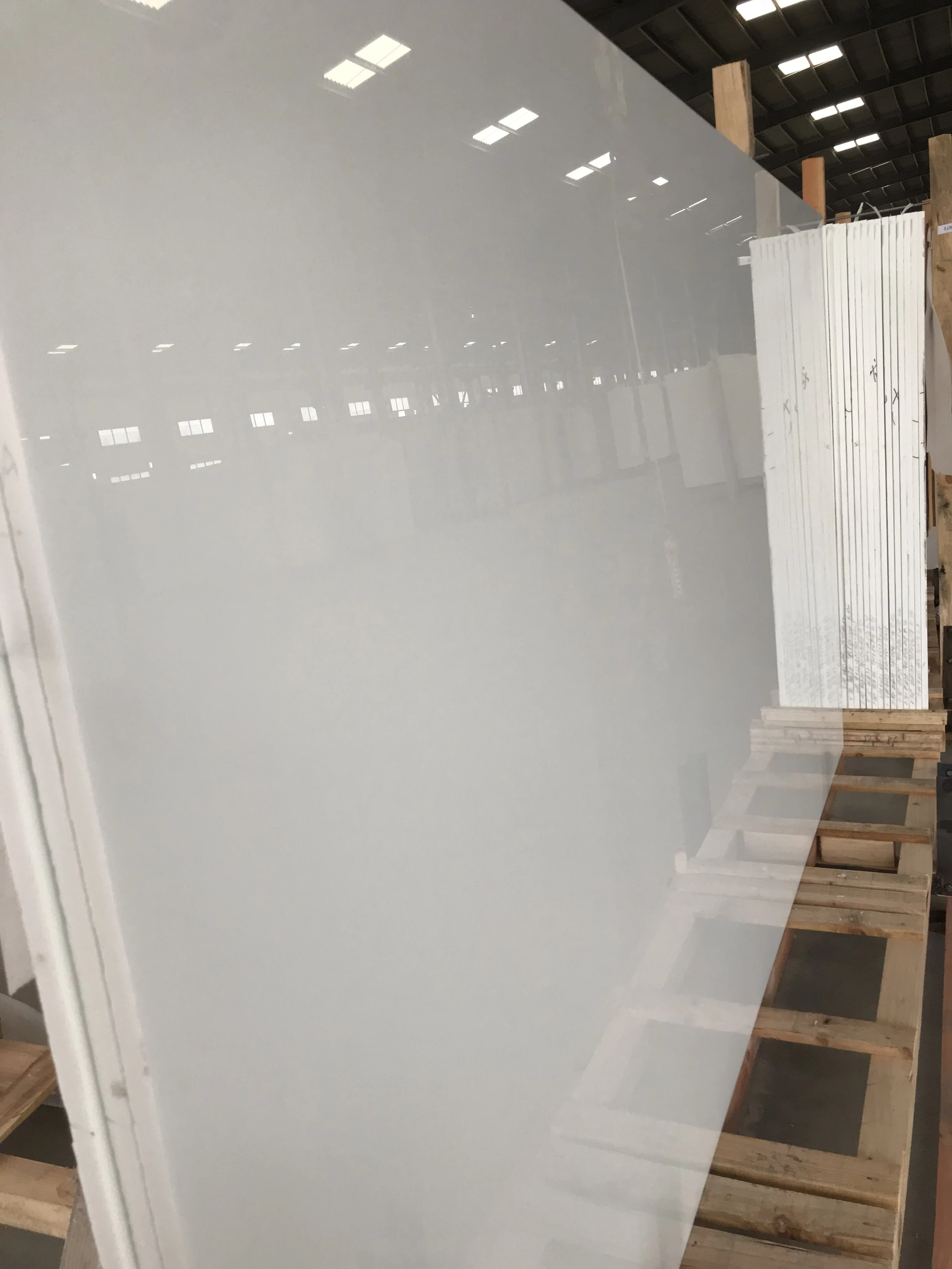 product simple design pure white nano glass slabs polished artificial marble slabs nano crystallized glass stone for kitchen countertop617-7