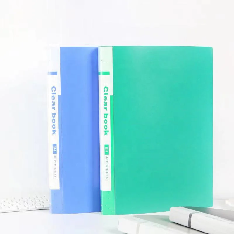 PVC Clear Display Book Custom Printed Medical Record Pockets Organizer File Folder