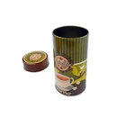Tea Box Tea Metal Tea Box China Manufacture Round Shaped Tea Tin Caddy Coffee Been Packaging Metal Tin Box