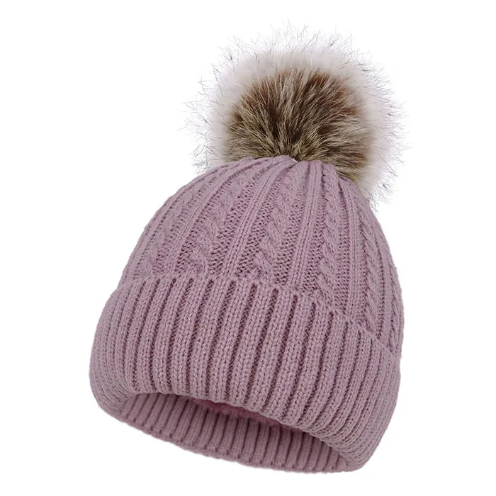 Buy Winter Beanie Hat,Fleece Lined Pom 