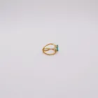 Diamond Ring Double Drop Gem Set Diamond Ring With Stylish Design Personality Ring