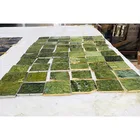 Gemstone Green Hot Sale Polishing Gemstone Slices Green Aventurine Coasters With Sliver Trim