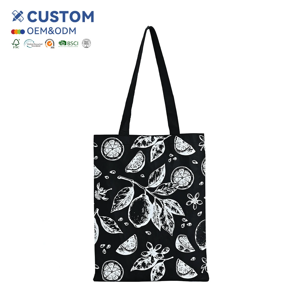 China Factory Custom Tyvek Foldable Reusable Waterproof Tyvek Shopping Bag Folding Shopping Bags Foldable details