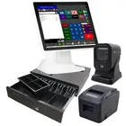 Pos Machine Set Full Set Of Retail Single Screen Point Of Sale Supermarket Pos System All In 1 Machine Cash Register