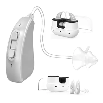 Digital rechargeable wireless Hearing Aid portable hot sell  BTE amplifier for hearing loss  for both the elderly