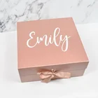 Gift Quality Gift Boxes High Quality Luxury Pink Custom Logo Gift Box