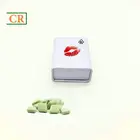 Small Tin Recycled Tin Box Small Size 2.25" Child Resistant Rectangle Recyclable Tin Box For Mini Size Re-rolled Joints