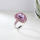 Ruby Ring Pigeon Blood Ruby Glass Diamond Silver Gold Ring Jewelry