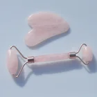 Jade Wholesale High Quality Low Price Rose Quartz Pink Jade Roller Jade Roller Gua Sha Set