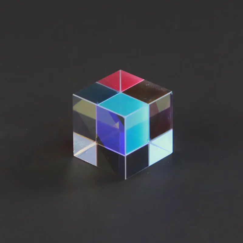 Six Sided Bright Light K Optical Glass Combine Cube Prism Optical