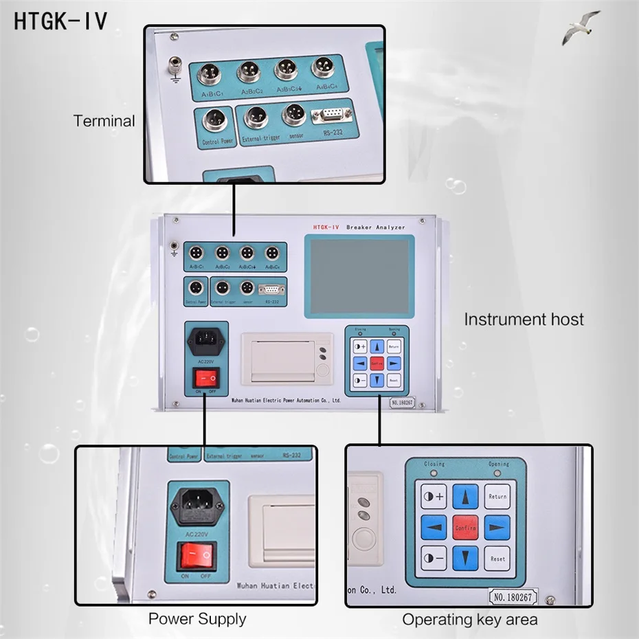 UHV-404 Circuit Breaker Analyzer High Voltage Circuit Breaker test Equipment Integrated Circuit Breaker Tester