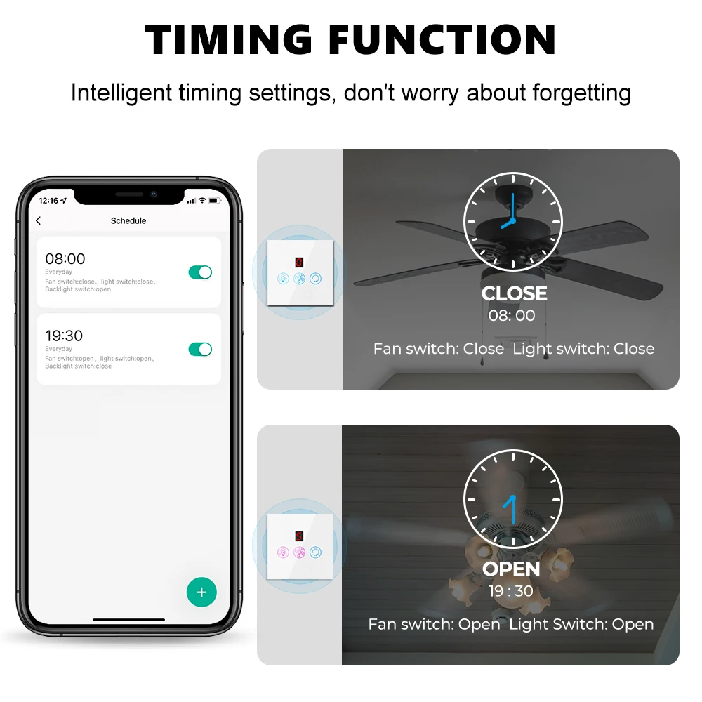 Speed Wifi Touch Fan, SZMYQ, Wall - detail 14