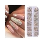 Nail Mix Diamond Shape Rhinestone Non Hot Fix Rhinestone For Nail Art Rhinestones Box
