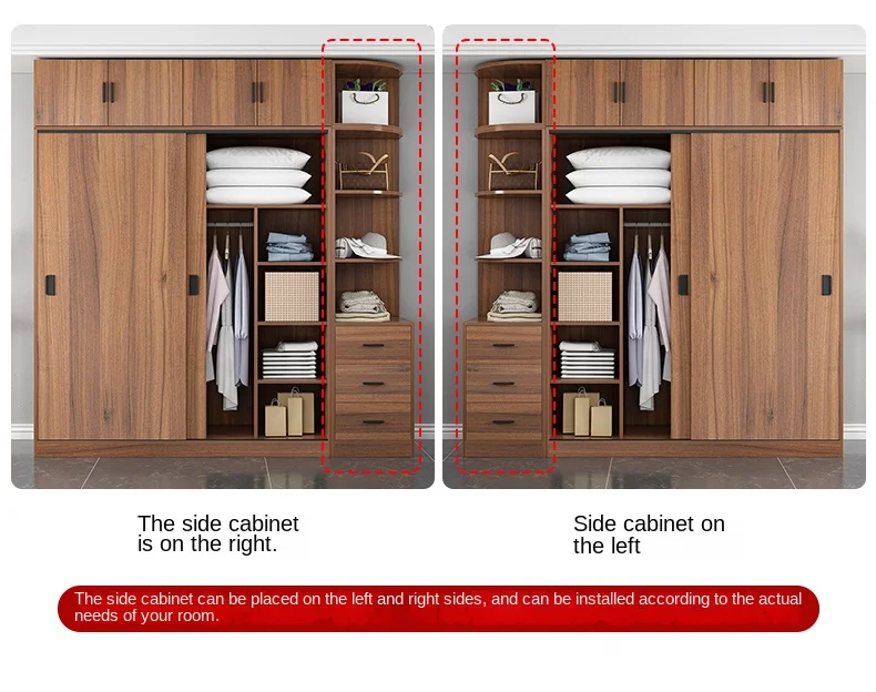 Italian Luxury Big Wardrobe Closet Glass Sliding Wardrobe Doors Design