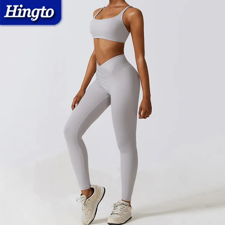 Activewear gym set for women yoga clothes 2 piece workout set women plus size active wear high quality butter soft yoga set