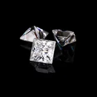Certified Supper White VVS Moissanite Princess Cut Diamond D Color Certified Loose Gemstones