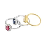 Jewelry 925 Sterling Silver Good Quality Beautiful Rainbow Moonstone Wholesale Designer Women Jewelry Ring