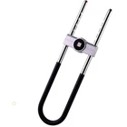 Glass Locks Lock Factory Wholesale Smart U Shaped Glass Door Locks With Fingerprint Bluetooth Lock