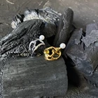 Rings Pearl Newest S925 Sterling Silver Adjustable Rings Jewelry Women With Shell-Based Imitation Pearl