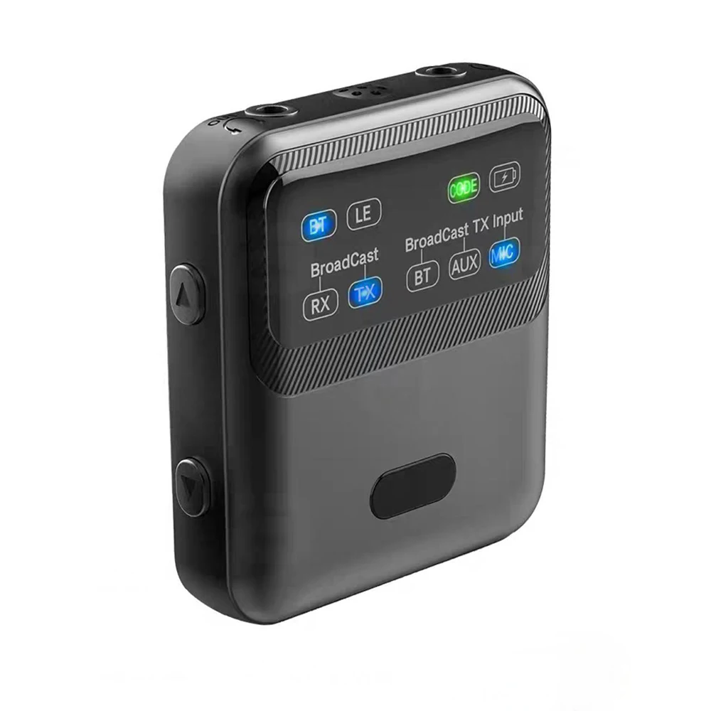 Wireless LE Audio Adapter for Music Streaming Sound System BT Audio Auracast Transmitter Works for Speakers Support 1+N LR20Q
