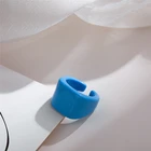 Resin Rings Colorful Ring ROXI Summer Korean Style Colorful Plastic Resin Rings Jewelry Diy For Girls In Bulk