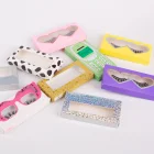 Mink Wholesale Free Sample Empty Eyelash Box Handmade Private 3d Wispy 25mm Mink Eyelash