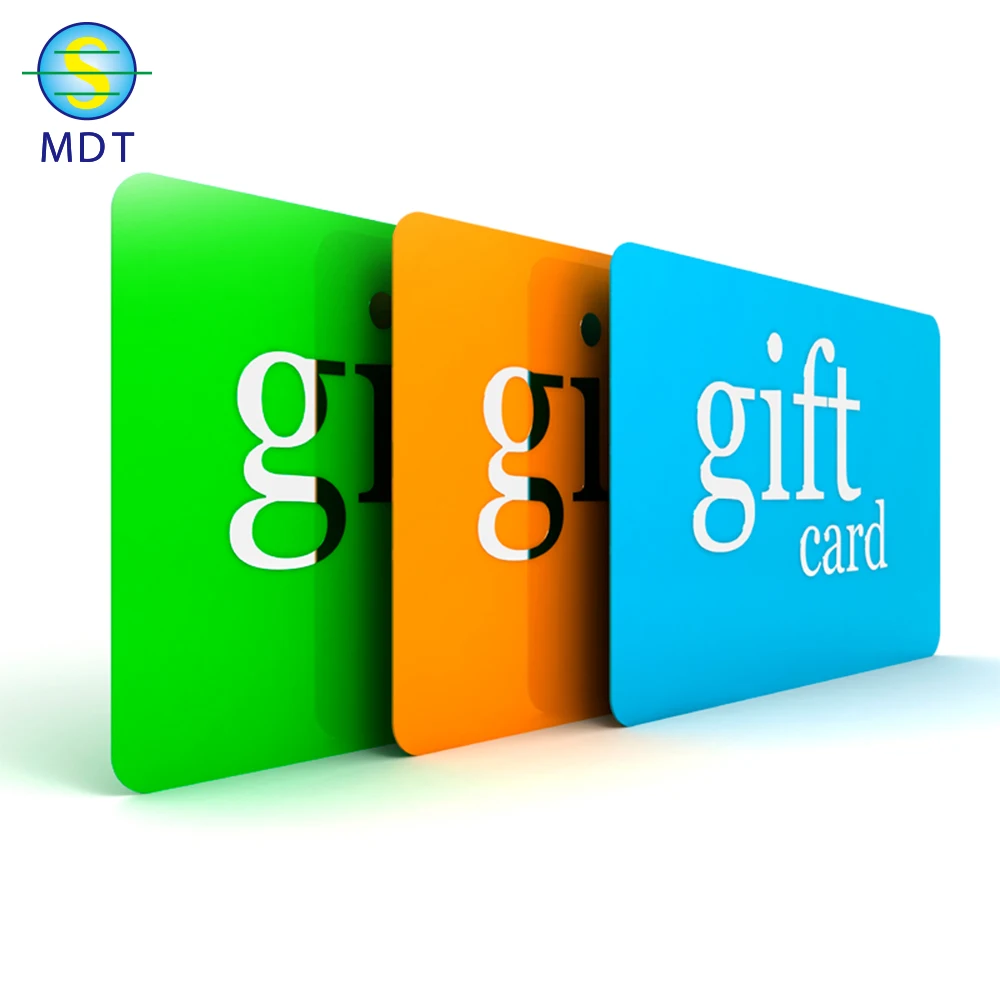 plastic gift card printing