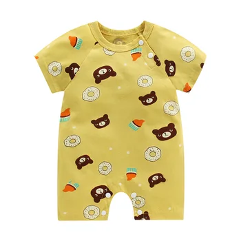 New Born Short Sleeve Kids Jumpsuit Boy Girl Clothes Infant Onesie Costume Baby Romper Baby Summer Clothes