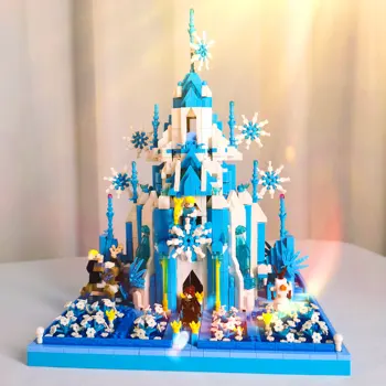 Moyu Frozens Wonderland Princess Play Disneys Ice Castle building block 2023 Toys Gifts for christmas