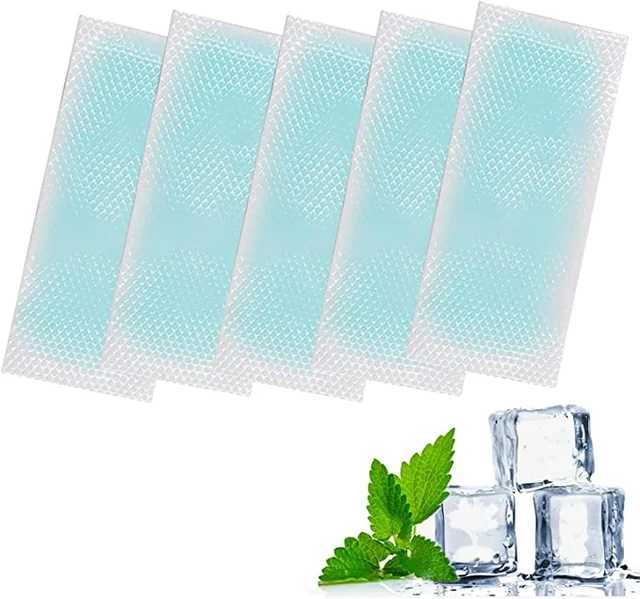 Cooling Relief Fever Reducer Cooling Patches Headache Pads for Fever Discomfort, Pain Relief, Soothing Migraine Cooling Patches