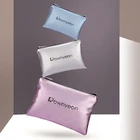 Blue Cheap Bag Bag Wholesale Luxury Custom Purple Silver Blue Color Cheap Bride Bridesmaid Makeup Bag For Gifts