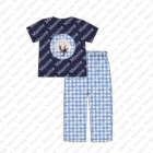 Boy Cotton 2021 Baby Boy Fall Winter Pants Sets Boy Cotton Shirt Pant Set Toddler Boy Cotton Applique Outfit