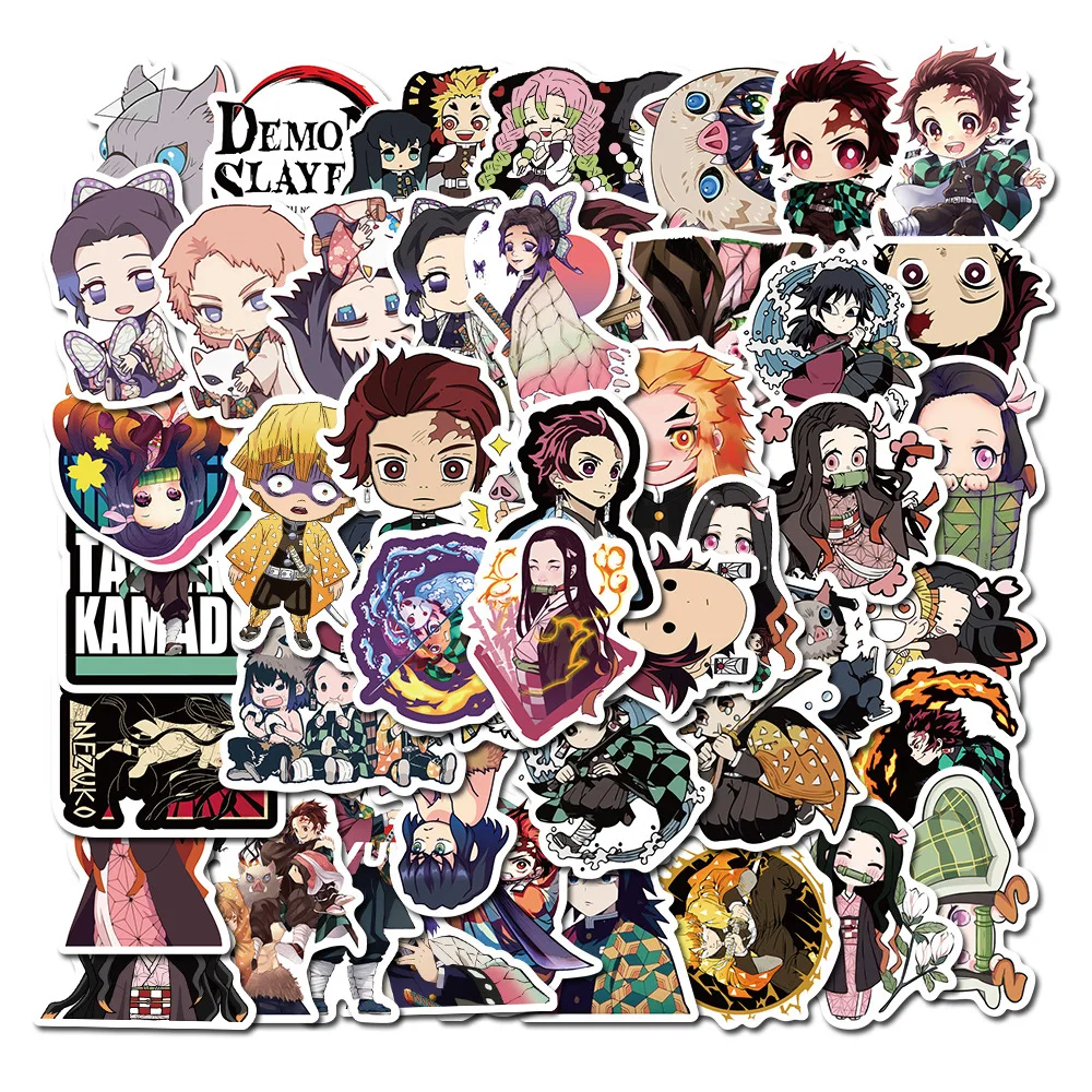 50 Sheets Anime Demon Slayer Characters Tanjiro Scythe Doodle Waterproof  Stickers - Buy Anime Stickers,Demon Slayer Anime Stickers,Waterproof Anime  Stickers Product on 