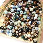 Beads Wholesale 6mm Chinese Ceramic Beads 13 Patterns Separated Loose Beads DIY Jewelry Bracelet Necklace