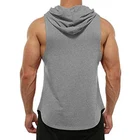 Training Vest Hot Selling Fashion Tight Breathable Quick Dry Hoodie Men Printing Running Training Vest