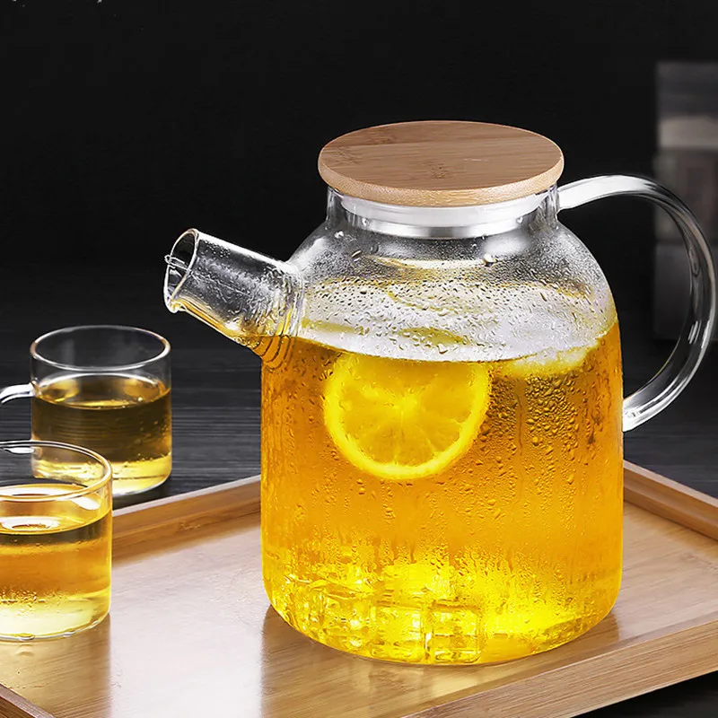 lead free glass tea kettle